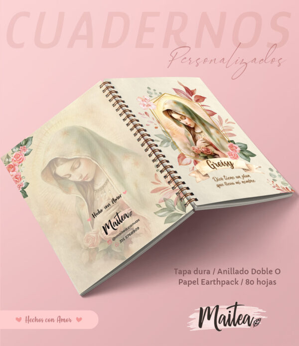 Cuadernos religiosos personalizados, cuadernos de oración