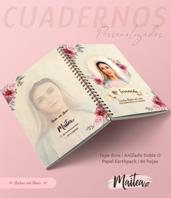 Cuadernos religiosos personalizados, cuadernos de oración