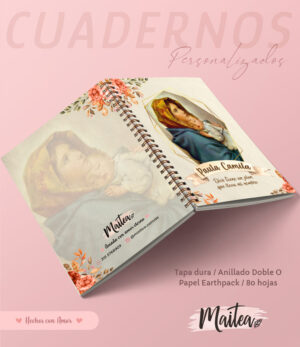 Cuadernos religiosos personalizados, cuadernos de oración, regalos religiosos para mujer