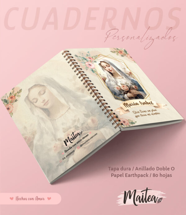 Cuadernos religiosos personalizados, cuadernos de oración