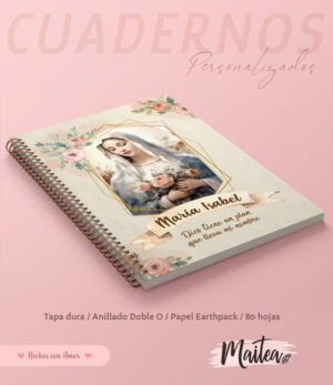 Cuadernos religiosos personalizados, cuadernos de oración