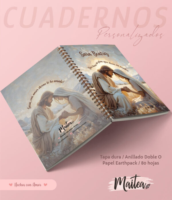 Cuadernos religiosos personalizados, cuadernos de oración