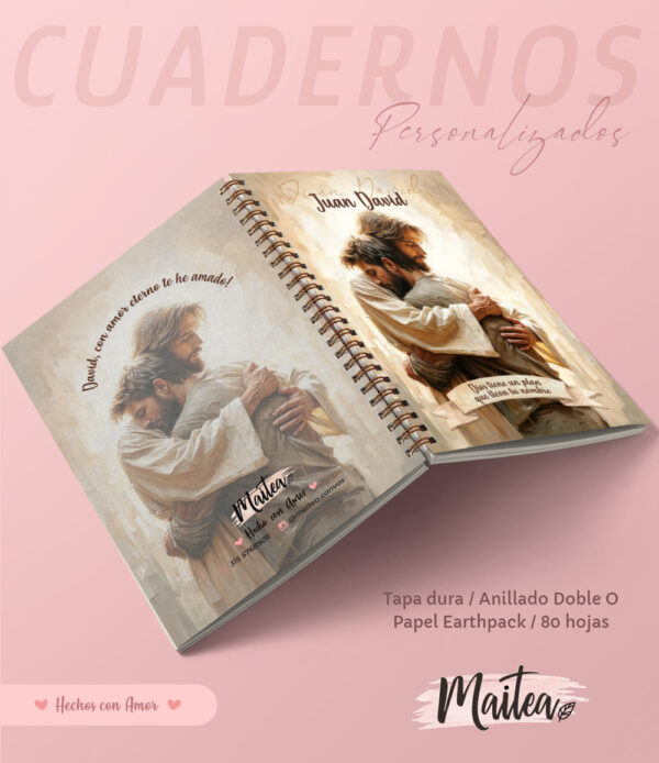 Cuadernos religiosos personalizados, cuadernos de oración