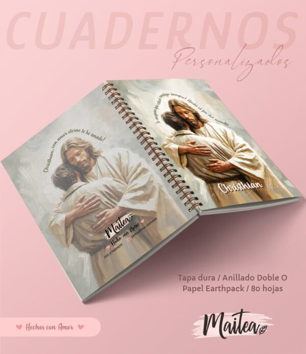 Cuadernos religiosos personalizados, cuadernos de oración