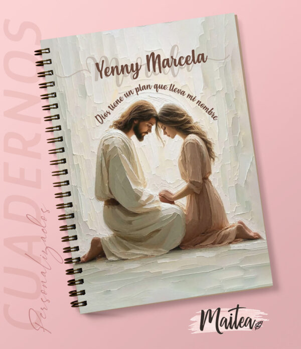 Cuadernos religiosos personalizados, cuadernos de oración, cuaderno de Jesús Emaús