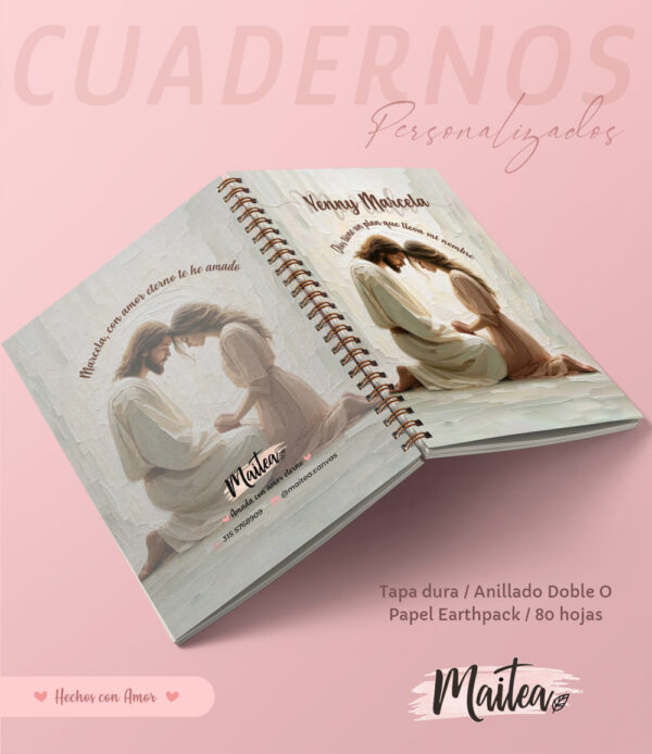 Cuadernos religiosos personalizados, cuadernos de oración