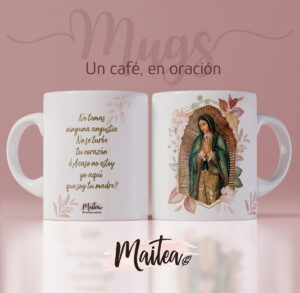 Mug religioso de la Virgen María, Virgen de Guadalupe, Taza de Nuestra Señora de Guadalupe