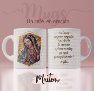 Mug religioso de la Virgen María, Virgen de Guadalupe, Taza de Nuestra Señora de Guadalupe