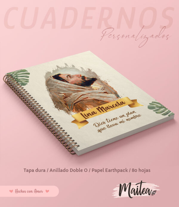 Cuadernos religiosos personalizados, cuadernos de oración cuadernos de Jesús, cuadernos de la virgen maría, cuadernos de san José