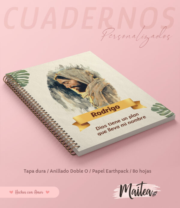 Cuadernos religiosos personalizados, cuadernos de oración cuadernos de Jesús, cuadernos de la virgen maría, cuadernos de san José