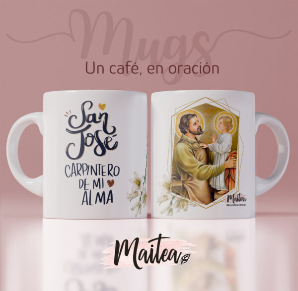 Tazas de la Virgen, Tazas de Jesús, Mugs de San José, Mugs religiosos