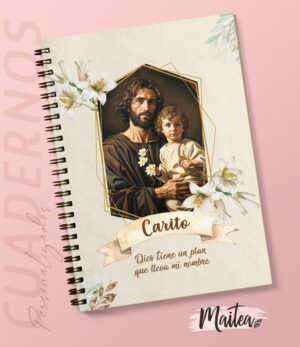 Cuadernos religiosos personalizados, cuadernos de oración cuadernos de Jesús, cuadernos de la virgen maría, cuadernos de san José