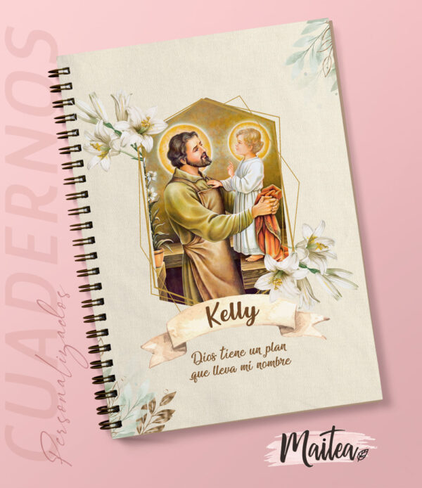 Cuadernos religiosos personalizados, cuadernos de oración cuadernos de Jesús, cuadernos de la virgen maría, cuadernos de san José