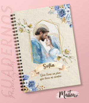 Cuadernos religiosos personalizados, cuadernos de oración cuadernos de Jesús, cuadernos de la virgen maría, cuadernos de san José