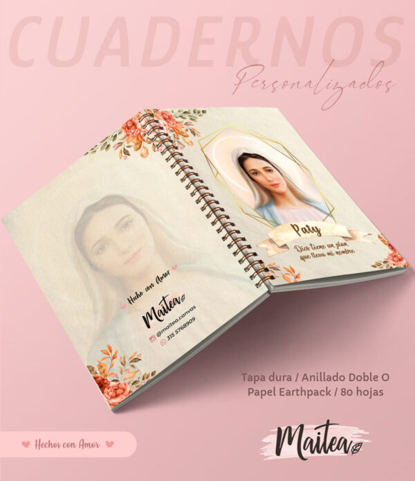 Cuadernos religiosos personalizados, cuadernos de oración