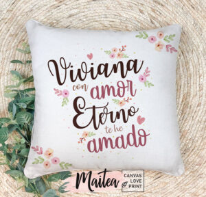 regalo religioso cojin personalizado, regalos religiosos para mujer