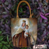 Bolsos de la Virgen del Carmen, bolsos en cuero de la Virgen María, regalos religiosos para mujer