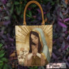 Bolsos de la Virgen de Guadalupe, bolsos en cuero de la Virgen, bolsos estampados de la Virgen