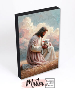 Jesús acoge oveja perdida