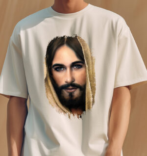 camiseta mirada de jesus, rostro de Jesús Emaús