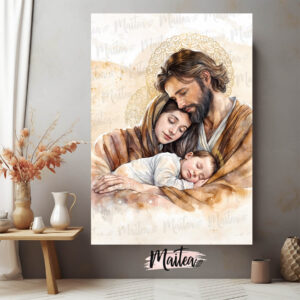 Lienzo religioso Sagrada Familia de Nazaret