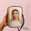 portacelular catolico, bolsos de la virgen, bolsito de la virgen, bolso con jesús, bolso cristiano, manos libres de la virgen de guadalupe, manos libres para celular, bolso para movil