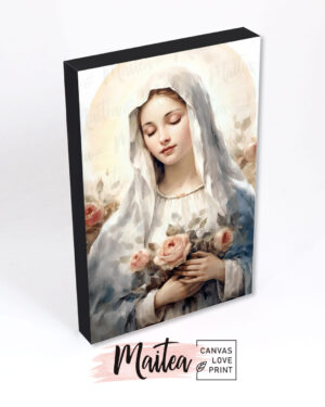Retablo Virgen Rosas Paint