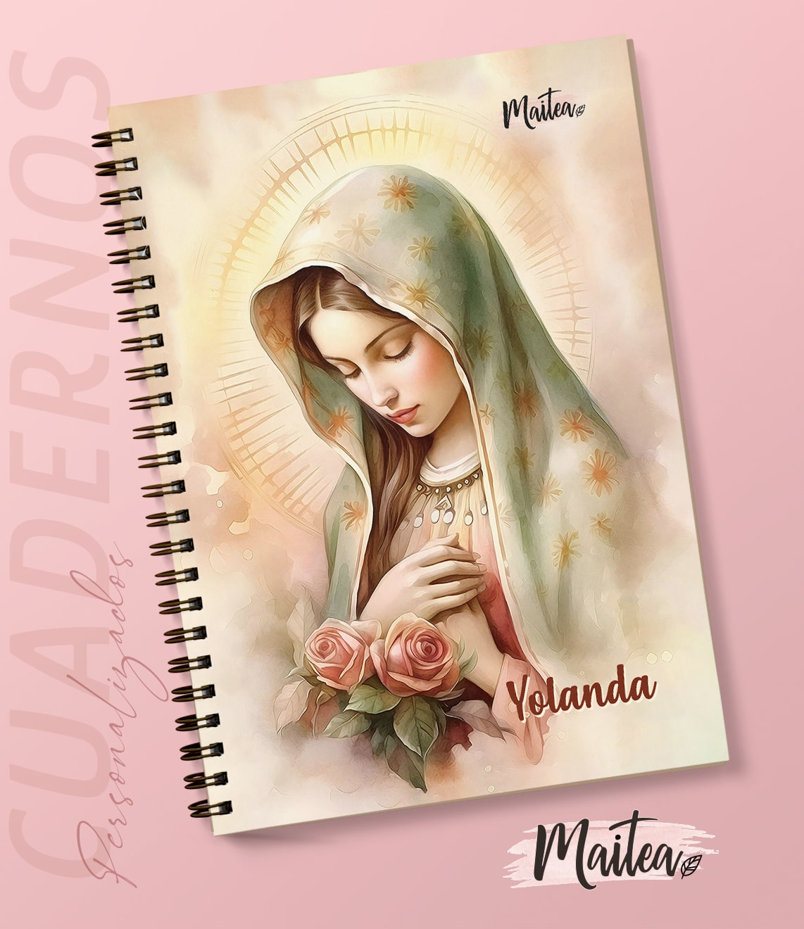 Cuaderno de la Virgen de Guadalupe Cuadernos religiosos personalizados, cuadernos de oración, cuaderno de Jesús Emaús, cuadernos de la Virgen, cuadernos de la virgencita, cuadernos católicos, cuadernos de San José, cuadernos personalizados.