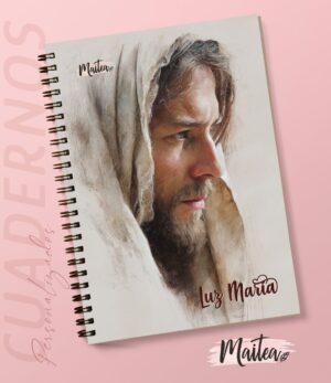 Cuadernos religiosos personalizados, cuadernos de oración, cuaderno de Jesús Emaús, cuadernos de la Virgen, cuadernos de la virgencita, cuadernos católicos, cuadernos de San José, cuadernos personalizados.