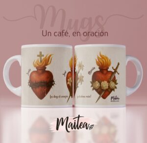 Tazas de la Virgen, Tazas de Jesús, Mugs de San José, Mugs religiosos, Jesús Emaús