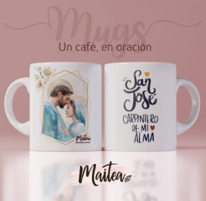 Mug San José y María